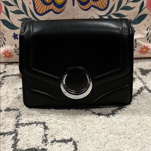 Elegant Black Women's Bag with Silver Accent
